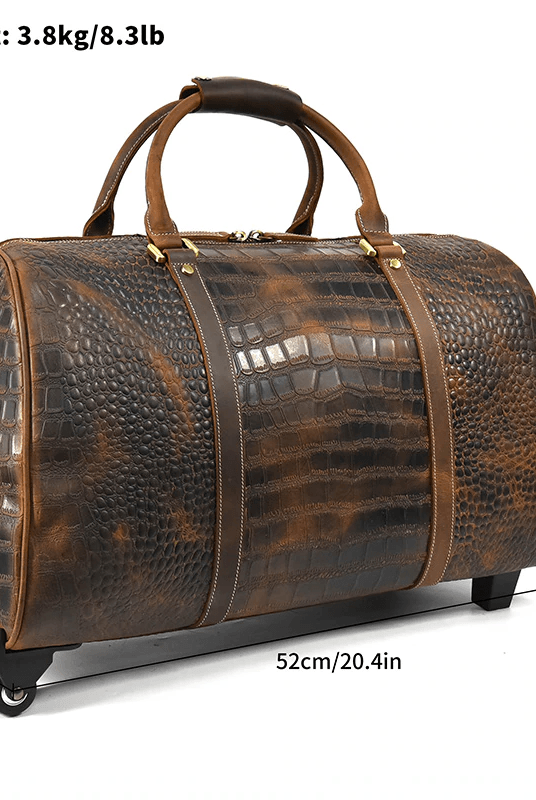 Luggage & Bags - Duffel Mens Overnight Weekender Bag Large Capacity Textured Luggage