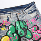 Men's Pants - Jeans Mens Paint Denim Stretch Jeans Urban Streetwear Slim Fit