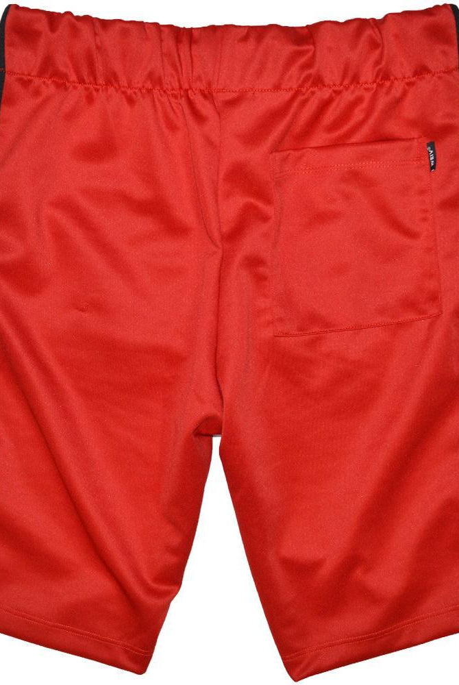 Men's Shorts Mens Red Black Single Stripe Shorts