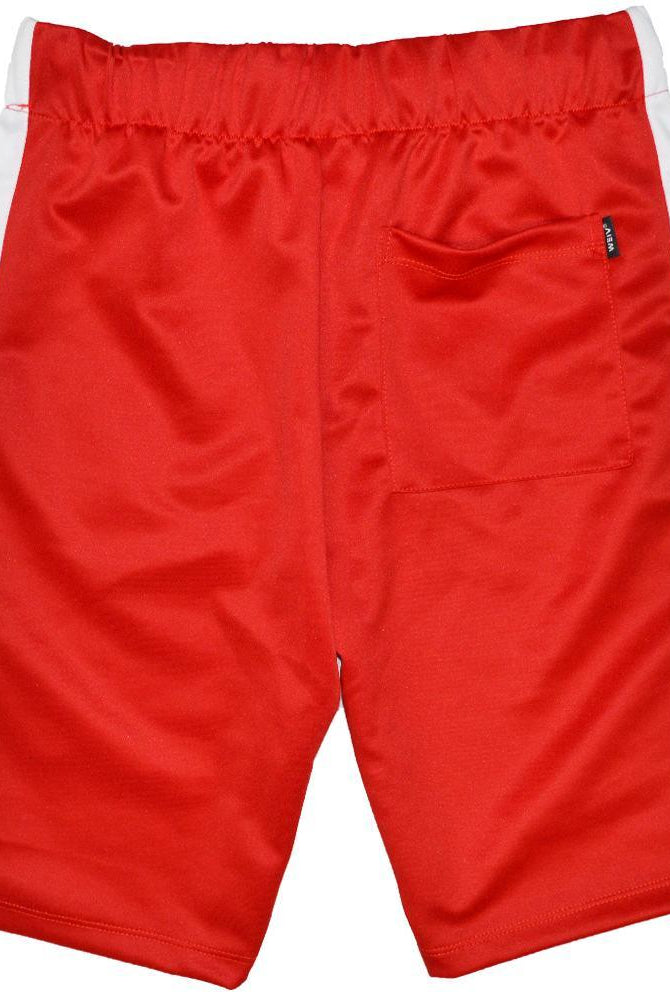 Men's Shorts Mens Red White Single Stripe Shorts