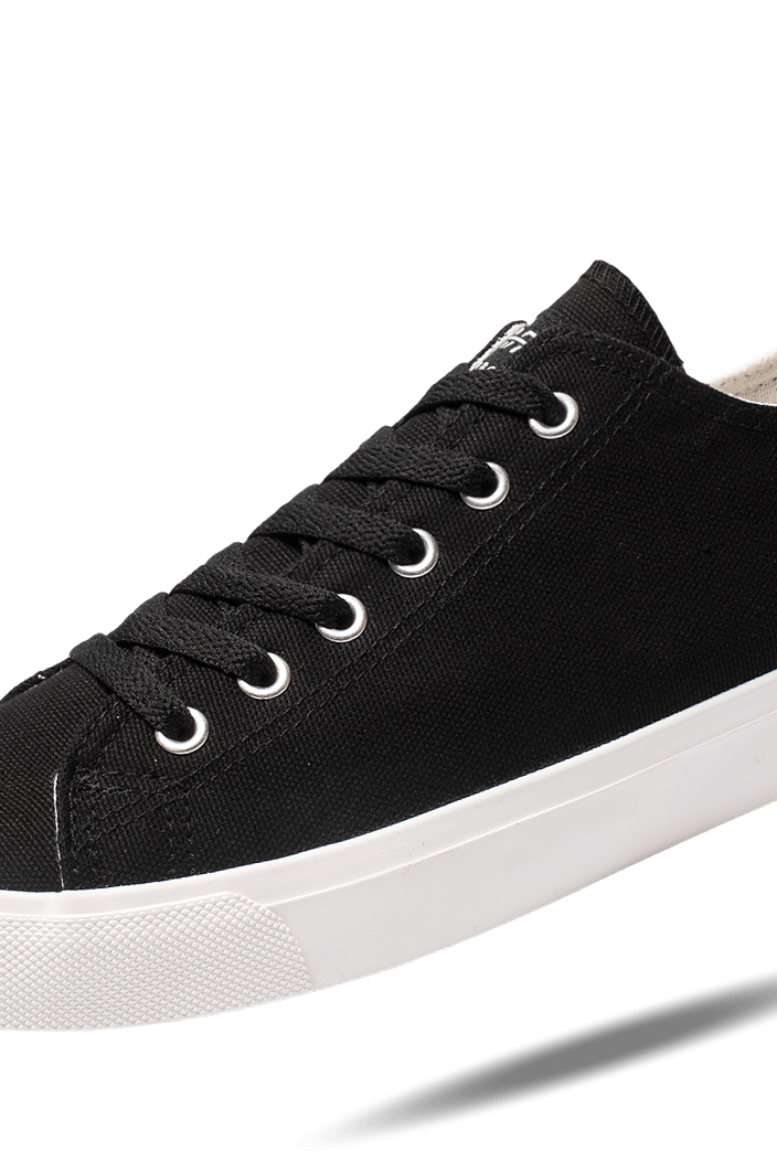 Men's Shoes Mens Retro Black/White Skateboard Canvas Shoes Sneakers