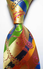 Vibrant VacationGrabs mens silk neckties with colorful patterns and intricate designs