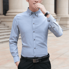 Men's Shirts Mens Slim Fit Button Down Long Sleeve Oxford Shirt
