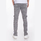 Mens Slim Joggers with White Noise Print from VacationGrabs for a modern, stylish look