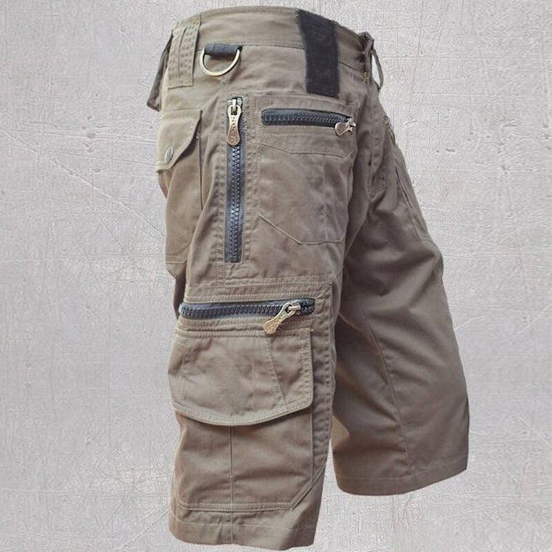 Men's Shorts Mens Tactical Long Cargo Shorts Cotton Loose Work Casual Shorts