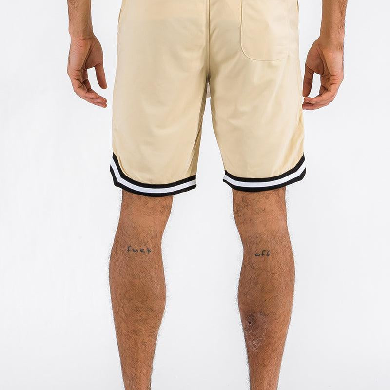 Men's Shorts Mens Tan Striped Basketball Active Jordan Shorts