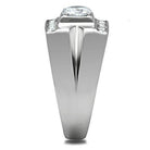 Sleek Men's Vacation Jewelry Ring with a Sparkling Center Stone and Elegant Design