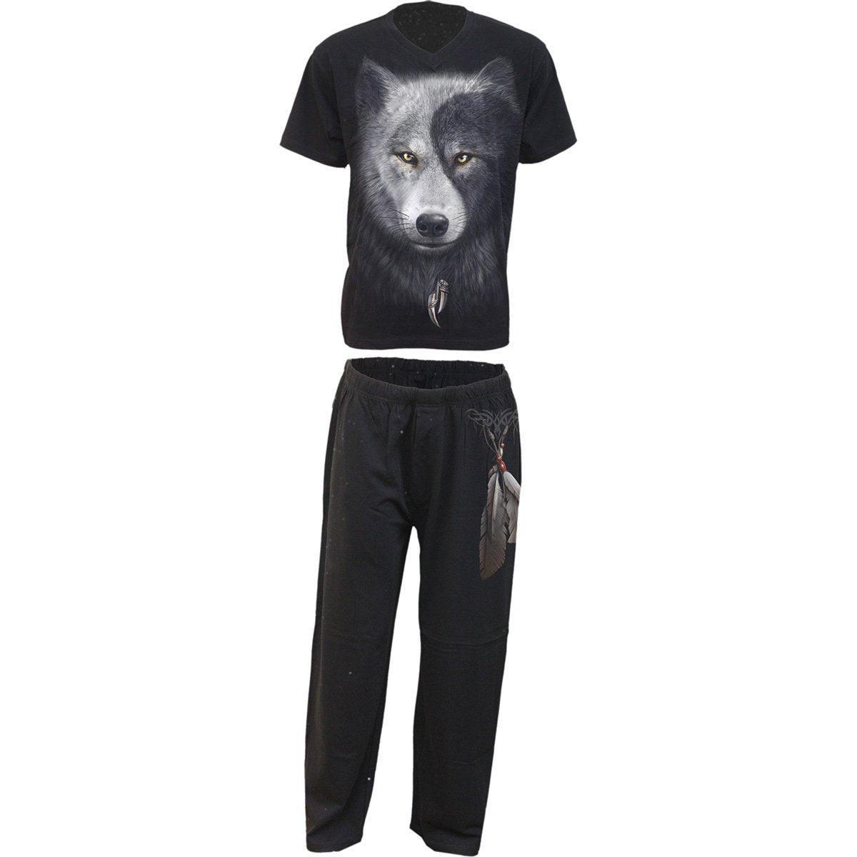 Men's Sleepwear Mens Wolf Chi - Mens Gothic Pajama Set