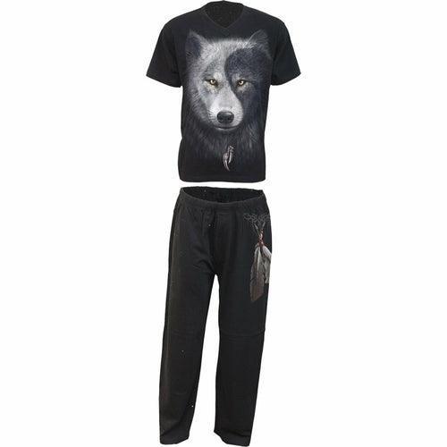 Men's Sleepwear Mens Wolf Chi - Mens Gothic Pajama Set
