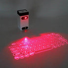 Portable vacation gadgets featuring a mobile compatible keyboard with laser projection technology