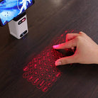 Laser projection mobile compatible keyboard for convenient typing on smartphones and tablets
