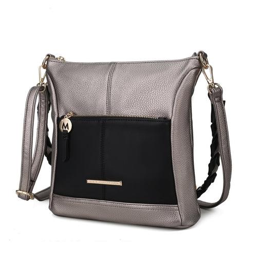 Wallets, Handbags & Accessories Nala Vegan Shoulder Handbag Color-Block Leather Women
