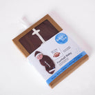 Baby Joe newborn football outfit packaged with brown fabric and white stitching design