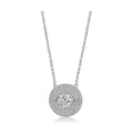Elegant no plating hypoallergenic jewelry for women featuring a sparkling center stone in a round pendant