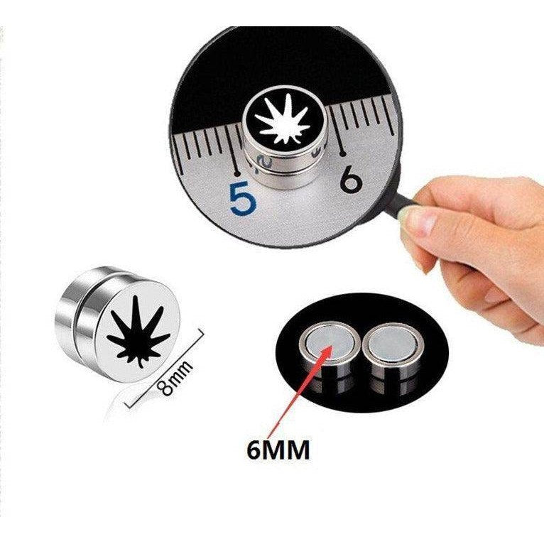 VacationGrabs non-pierced earrings studs shown under magnification for detailed viewing of design and size