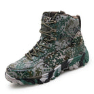 Men's outdoor tactical boots with camouflage design for rugged terrain and outdoor activities