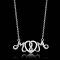 Personalized mom pendant necklace with stunning design and sparkling crystals, perfect for gifts