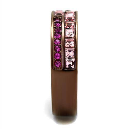 Elegant women's ring with pink gemstones, showcasing stunning pink gemstone jewelry for a beautiful accessory