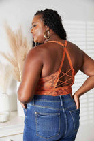 Women's Lingerie Sets Rust Crisscross Lace Bralette
