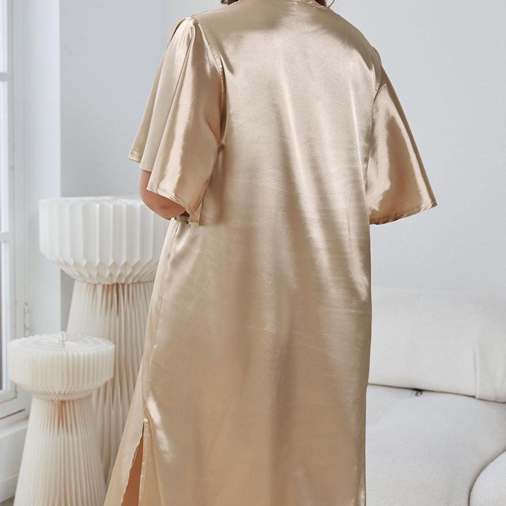 Women's Sleepwear/Loungewear Plus V-Neck Night Gown