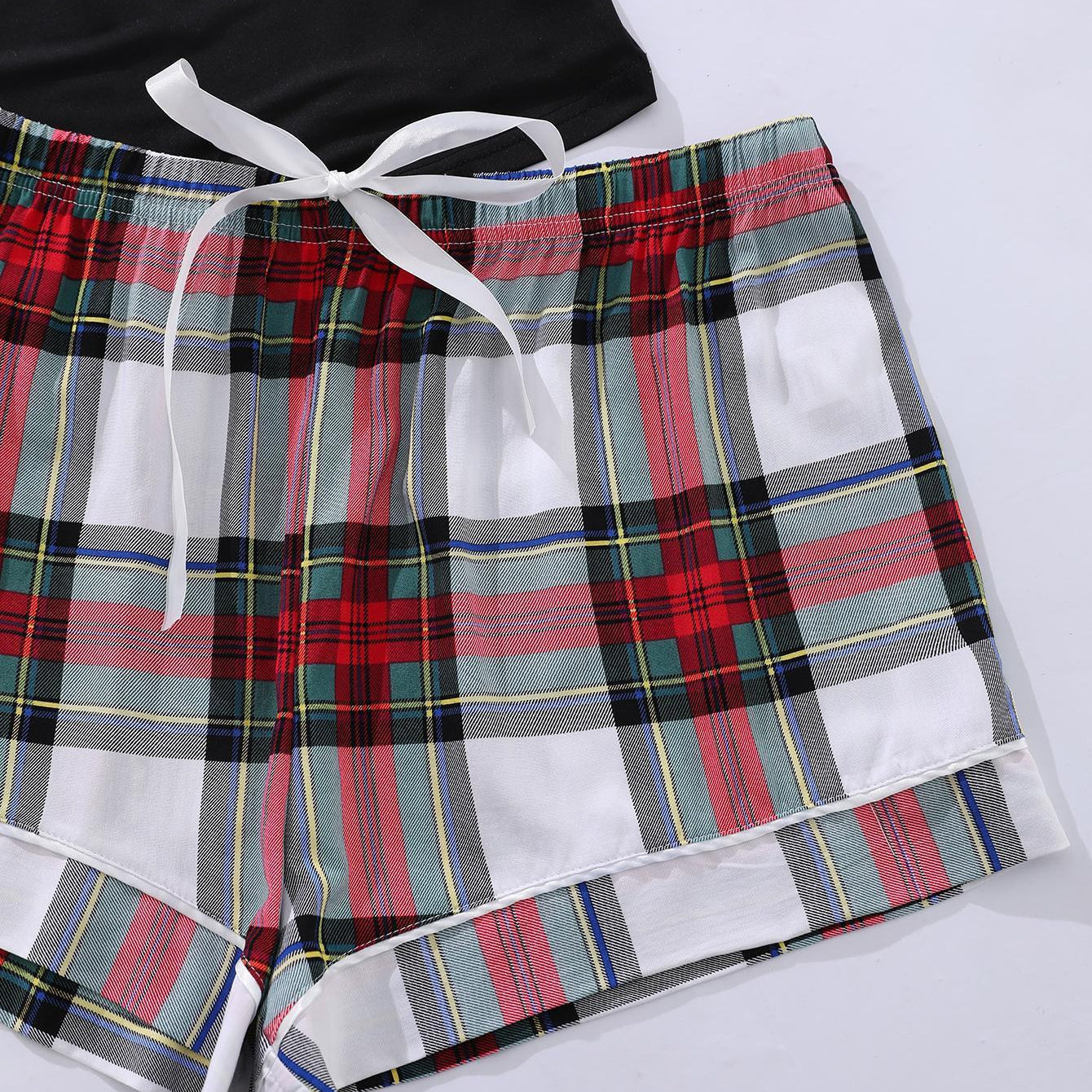 Women's Sleepwear/Loungewear Plus Scoop Neck Cami Shorts Pajamas