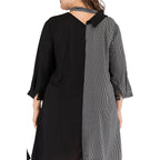 Trendsi plus size vacation dress with a stylish mixed pattern and comfortable fit