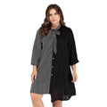 Trendsi plus size vacation dress with striped design and bow tie detail for stylish beach outings