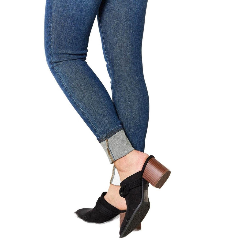 Black pointed toe mules, suede material, stylish for casual outings