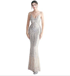 Elegant Yidingzs purple sequin dress women with a flattering silhouette for special occasions