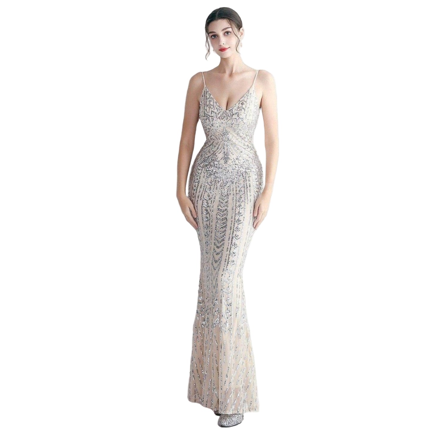 Elegant purple sequin dress women designed for special occasions with a flattering silhouette