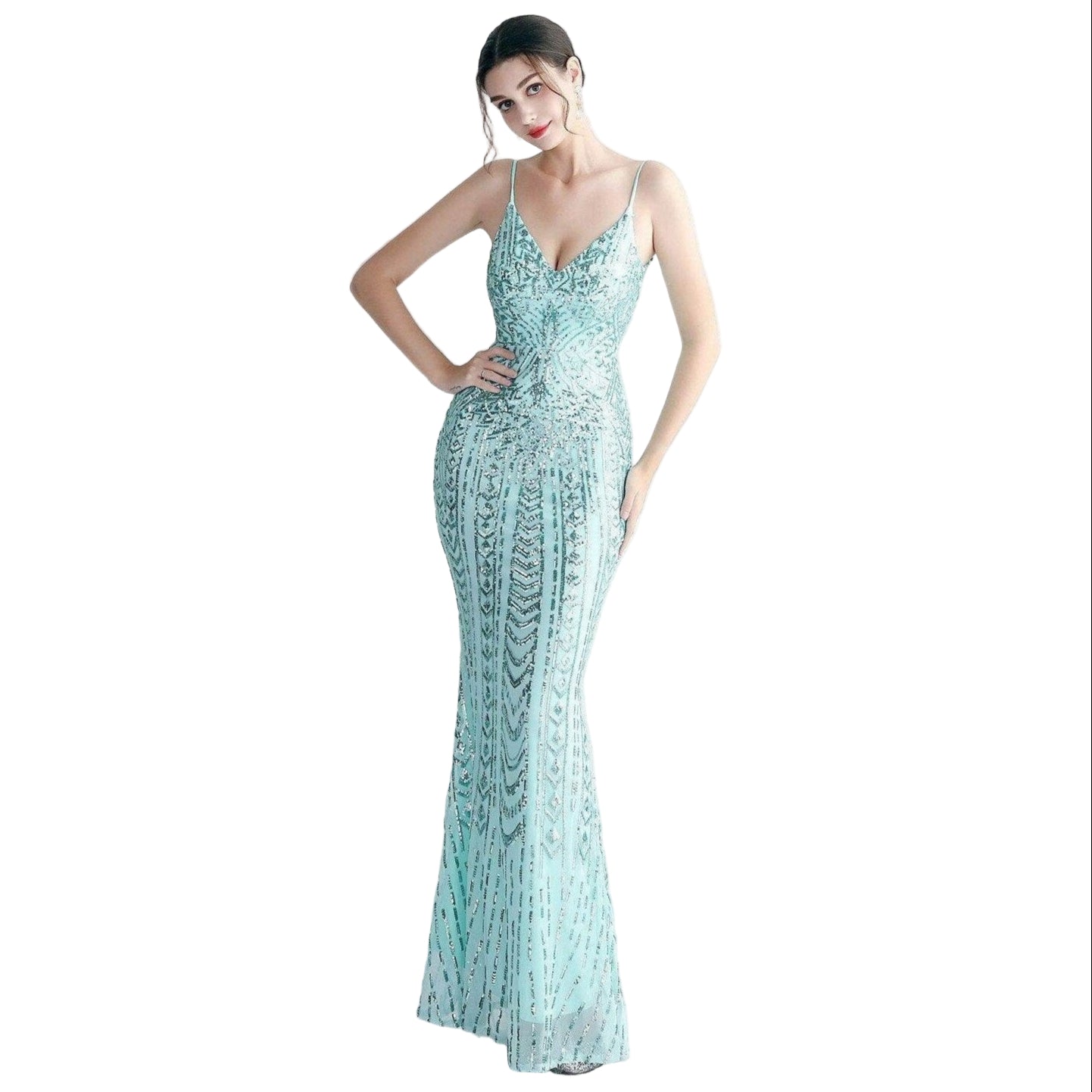 Elegant purple sequin dress women with a fitted silhouette perfect for special occasions