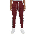 Red black jogger pants for men featuring a comfortable fit and stylish design with elastic waistband