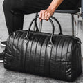 Retro Genuine Leather Duffel Bags Stylish Shoulder - VacationGrabs