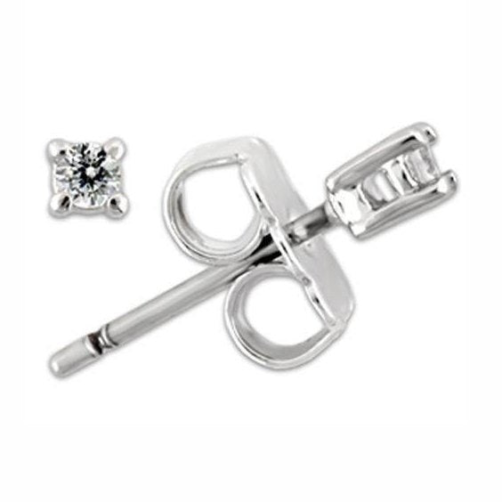 VacationGrabs Rhodium 925 sterling earrings featuring a sparkling diamond-stud design for elegant wear
