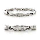 Rhodium brass women's bracelet featuring a sleek design and polished finish for versatile styling