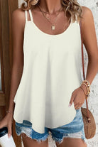 Women's Shirts Scoop Neck Double-Strap Cami