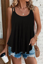 Women's Shirts Scoop Neck Double-Strap Cami