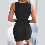Trendsi sexy knit club dress with a stylish textured design for chic nightlife outings