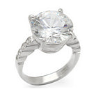 Stunning silver ring with a large sparkling stone, perfect vacation jewelry for women