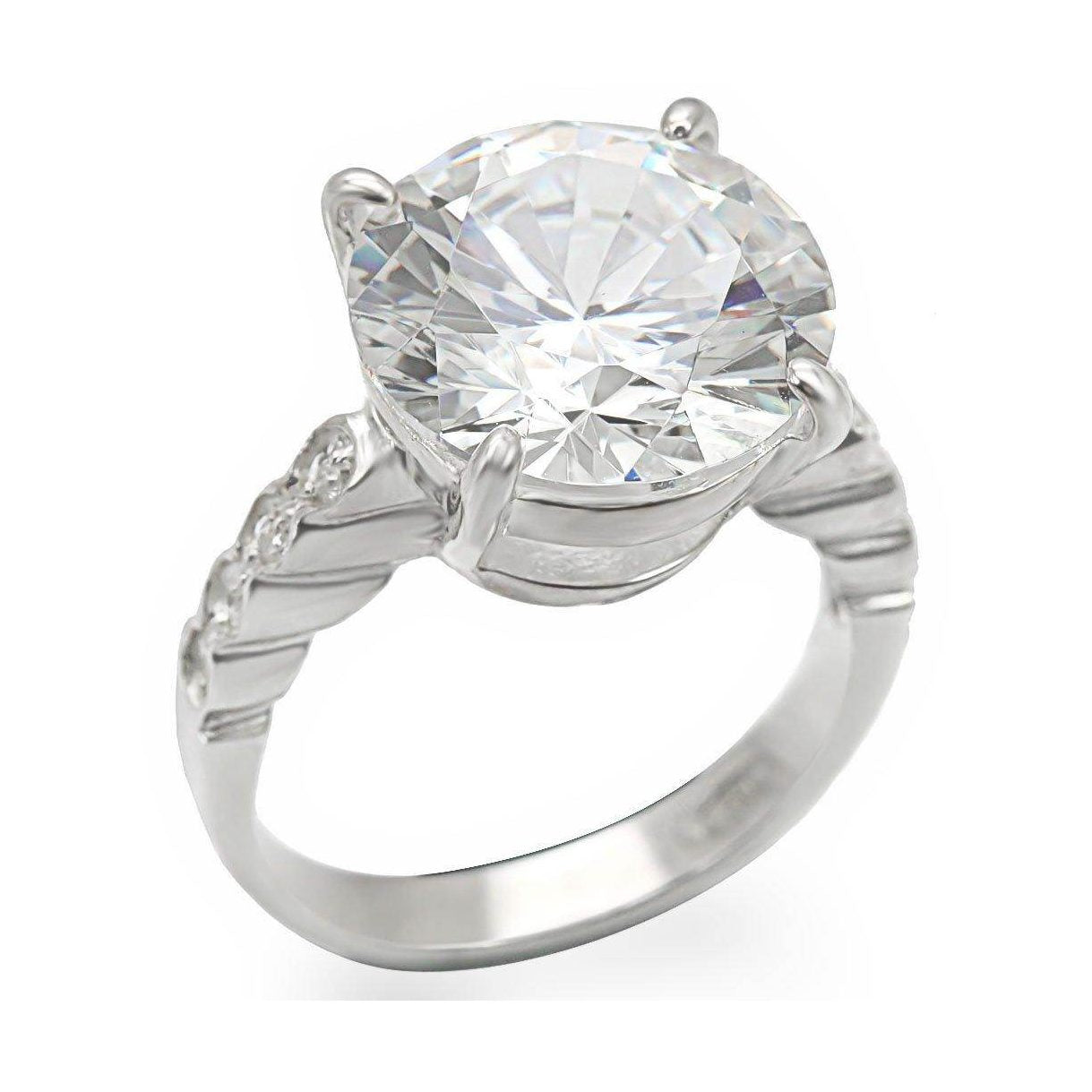 Stunning silver ring with a large sparkling stone, perfect vacation jewelry for women