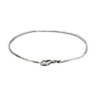 Silver tone chain bracelet with a secure lobster clasp for everyday wear