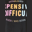 Simply Love tee featuring bold text design on black fabric for a trendy women's shirt
