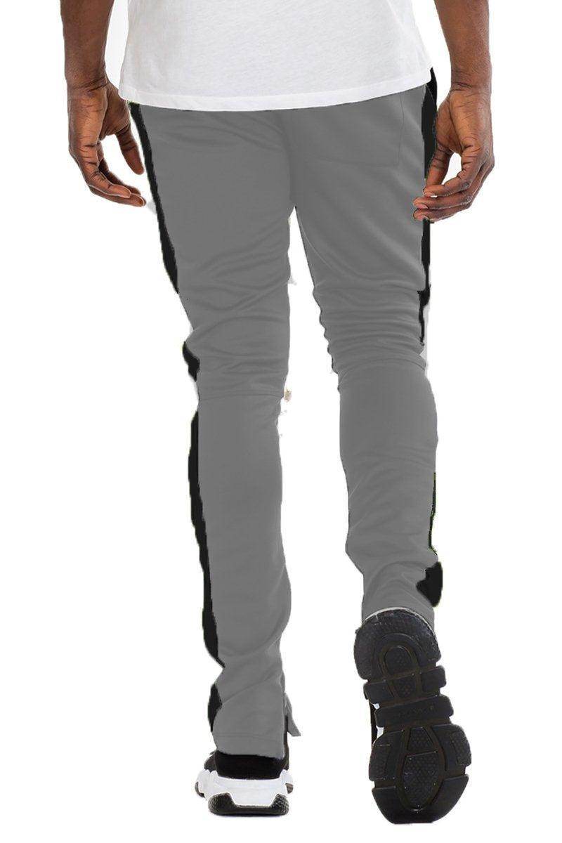 WEIV Slim Fit Track Pants for Men with Side Stripes and Comfortable Fit for Active Wear