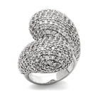 Stunning sparkling cocktail ring for women featuring a unique design adorned with shimmering crystals