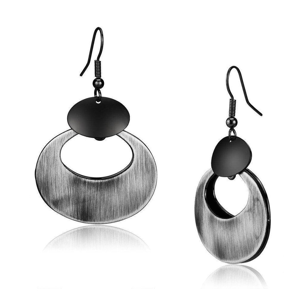 Stylish special color iron earrings for women with unique circular design and hanging hooks