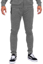 Men's speckled jogger pants in grey color, perfect for comfortable casual wear