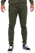 Men's olive green speckled jogger pants from VacationGrabs with a comfortable fit and stylish design
