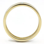 Stainless steel blue gem ring with a polished finish for stylish men's jewelry