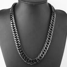 Stainless Steel Cuban Link Necklace featuring a bold design for modern men's fashion.