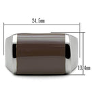 Stainless steel epoxy ring for men with sleek design and comfortable fit, ideal for everyday wear